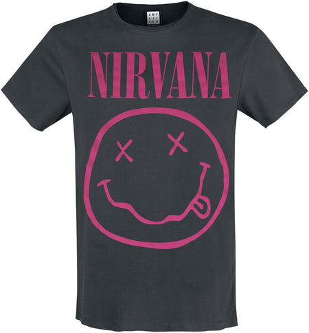 T-Shirt Manches courtes  de Nirvana - Amplified Collection - Neon Pink - XS à XXL - pour Homme - anthracite - Nirvana