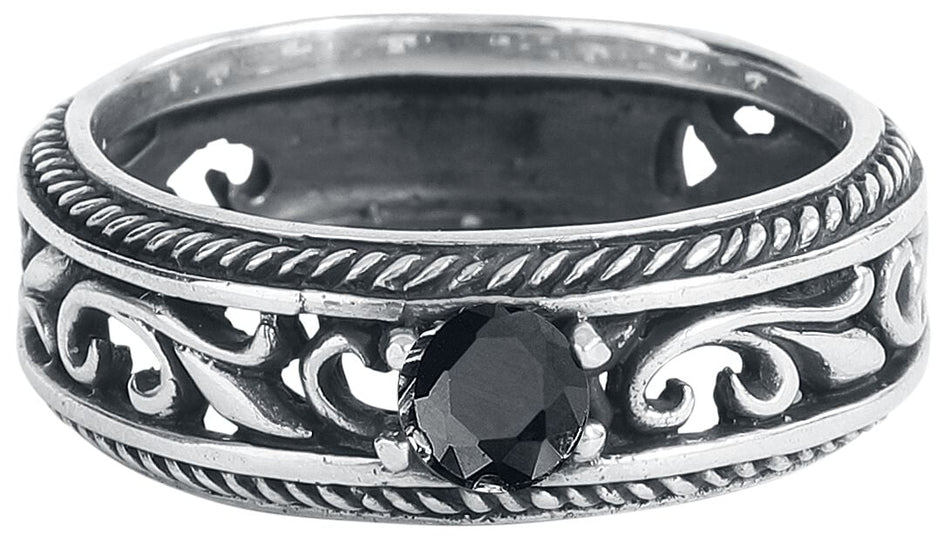 Bague Gothic de etNox - Princess - pour Femme - noir/argent - etNox