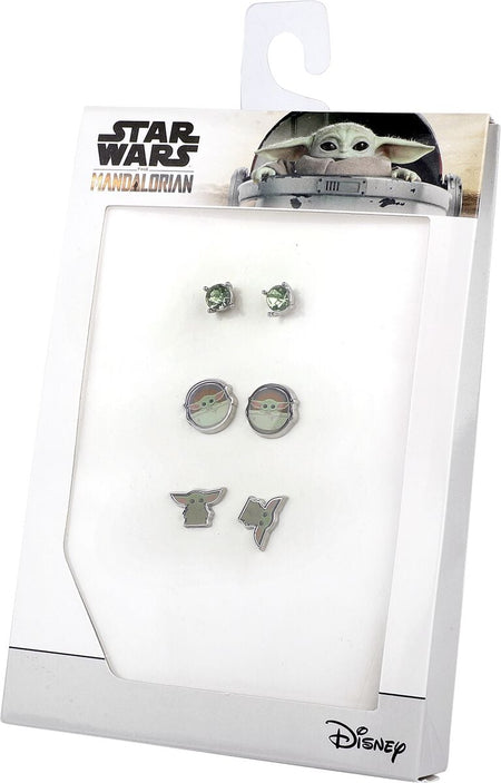 Set de boucles d'oreilles Disney de Star Wars - The Mandalorian - Grogu - pour Femme - vert - Star Wars