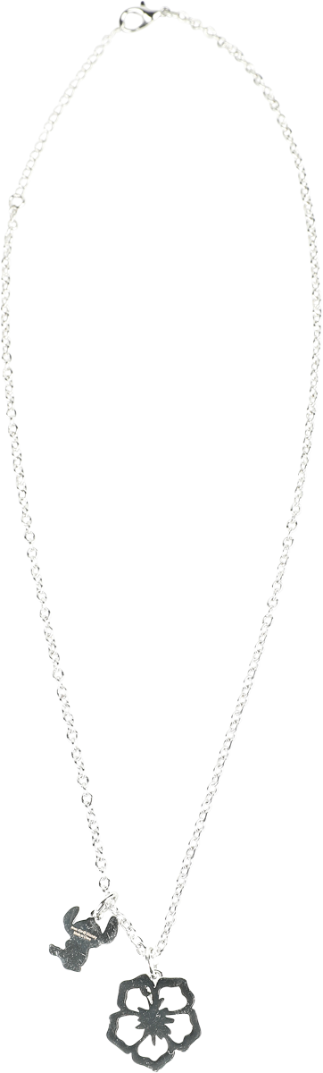 Collier Disney de Lilo & Stitch - Stitch & Hibiscus - Collier - pour Unisexe - couleur argent - Lilo & Stitch - View 2