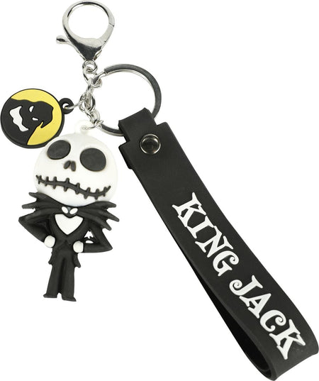 Porte-clefs Disney de L'Étrange Noël De Monsieur Jack - King Jack - pour Unisexe - noir/blanc - L'Étrange Noël De Monsieur Jack