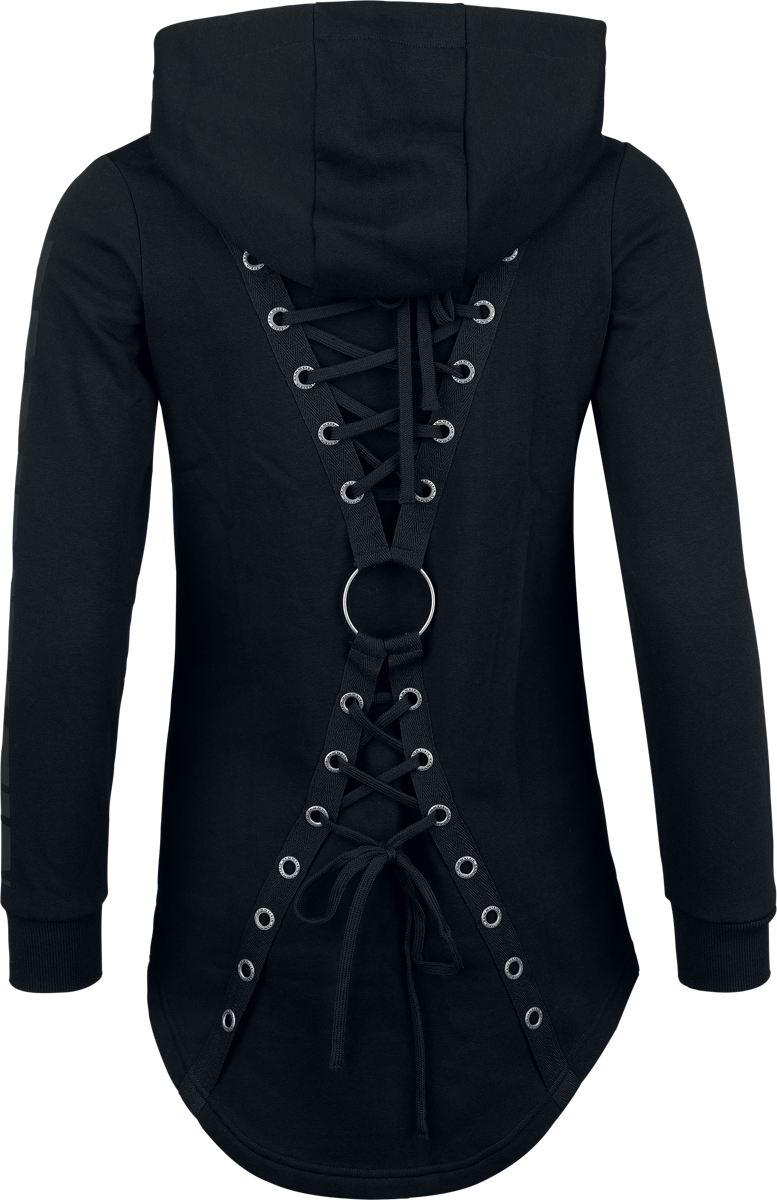 Sweat-shirt zippé à capuche  de Rammstein - Hand In Hand - S à 3XL - pour Femme - noir - Rammstein - View 2