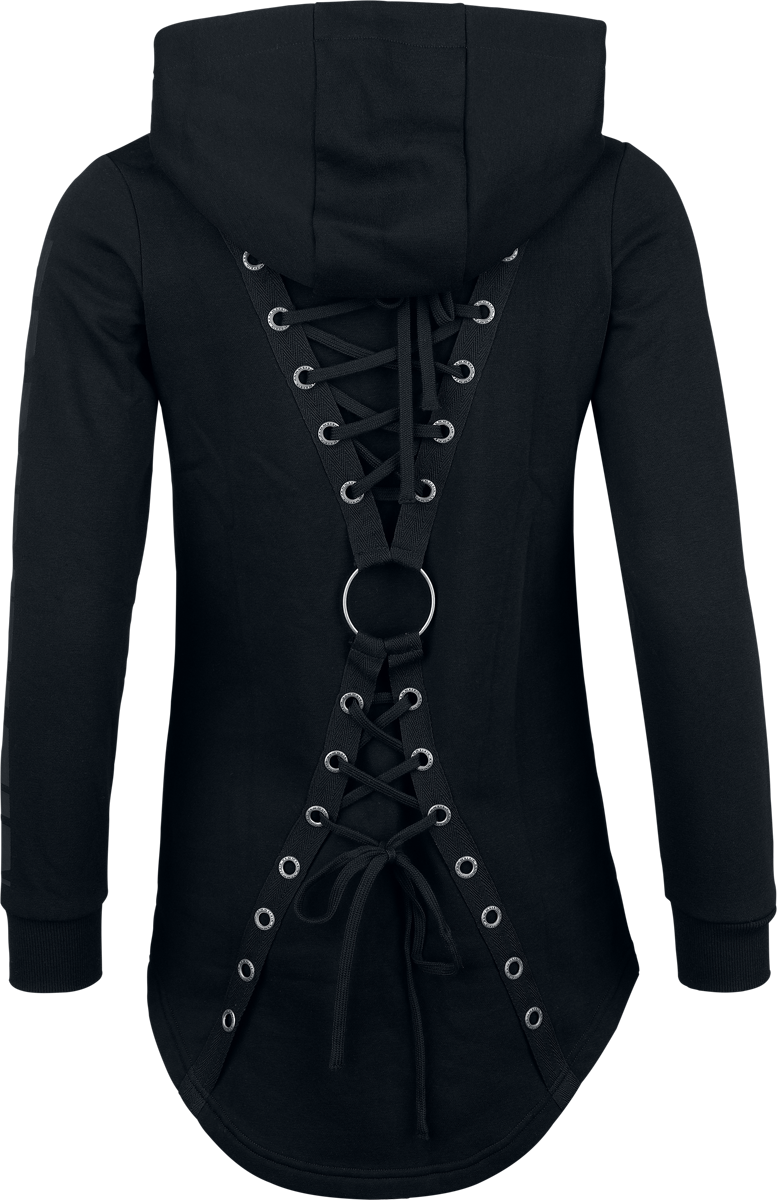 Sweat-shirt zippé à capuche  de Rammstein - Hand In Hand - S à 5XL - pour Femme - noir - Rammstein - View 2