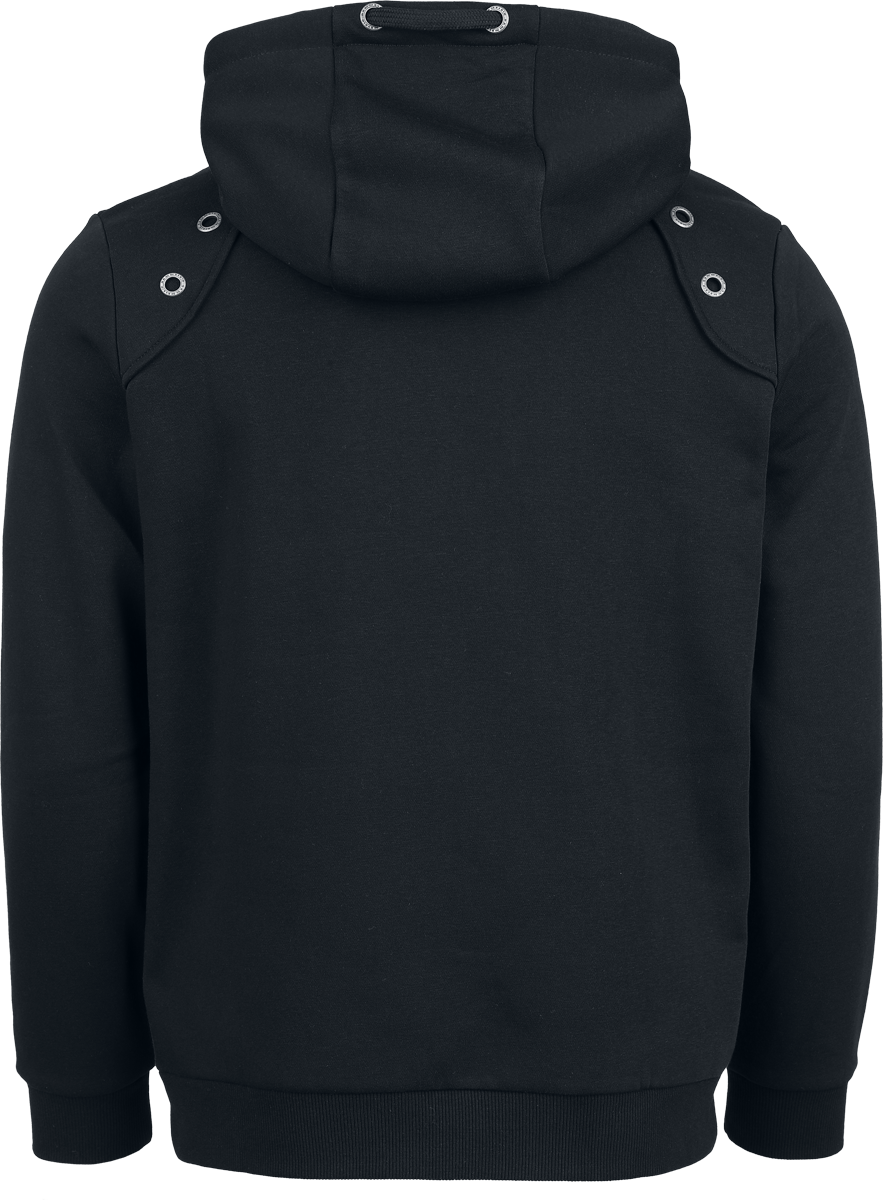 Sweat-shirt zippé à capuche  de Rammstein - Herz Und Seele - S à XL - pour Homme - noir - Rammstein - View 2