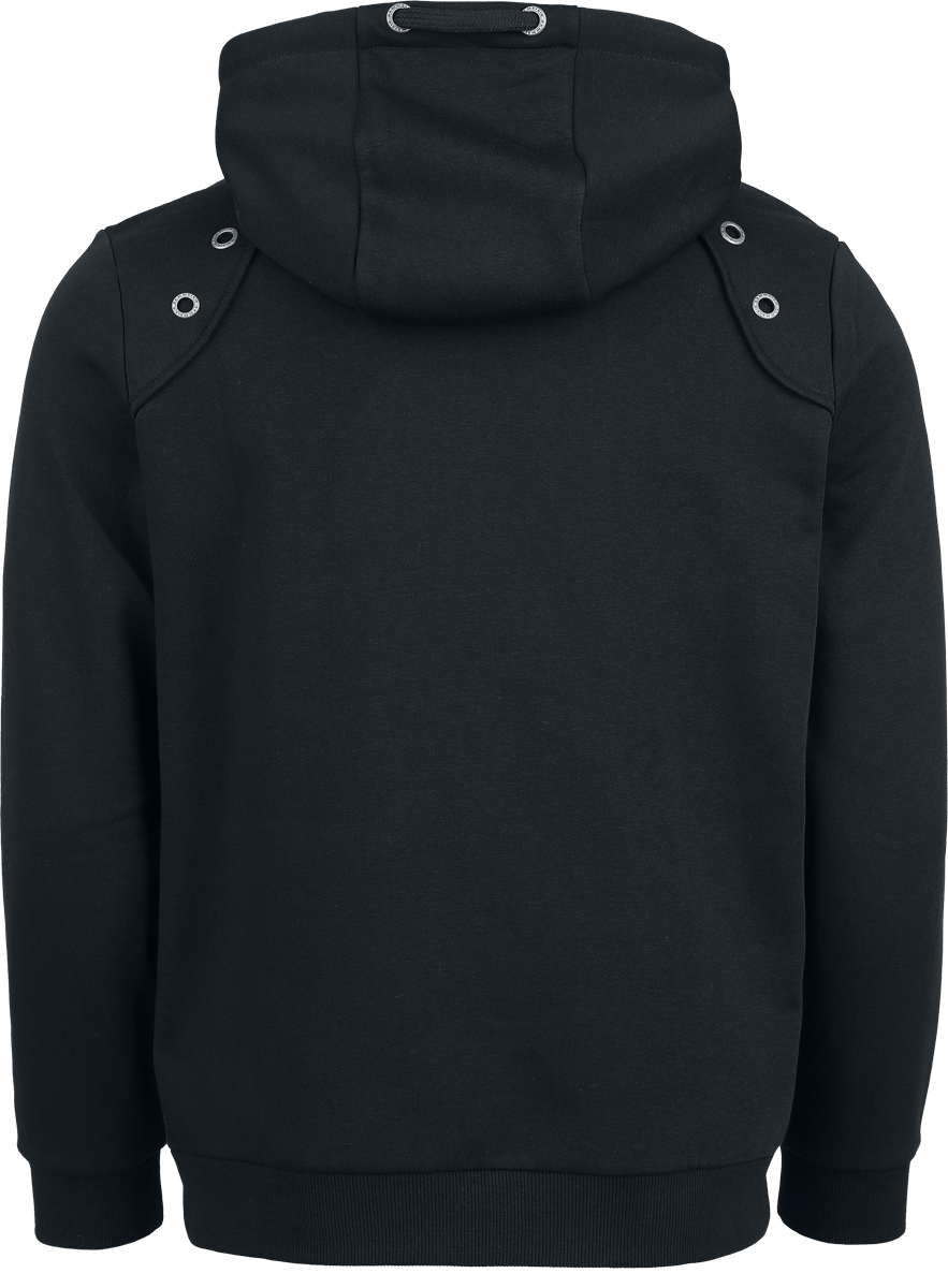 Sweat-shirt zippé à capuche  de Rammstein - Herz Und Seele - S à XL - pour Homme - noir - Rammstein - View 2