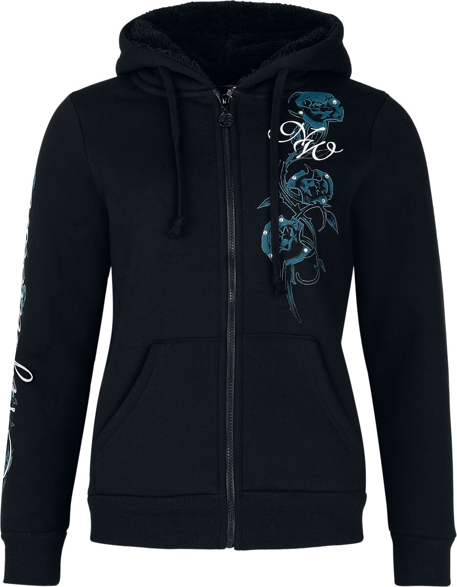 Sweat-shirt zippé à capuche  de Nightwish - EMP Signature Collection - S à XL - pour Femme - noir - Nightwish