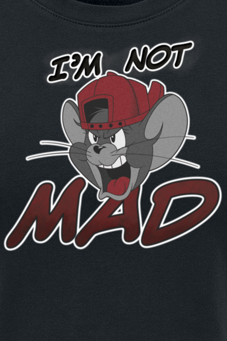 T-Shirt Manches courtes  de Tom Et Jerry - Jerry - I'm Not Mad - S à XL - pour Femme - noir - Tom Et Jerry - View 2
