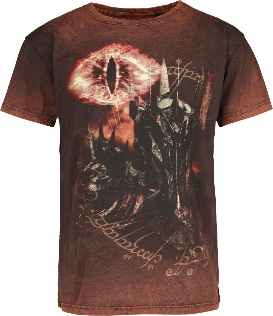 T-Shirt Manches courtes  de Le Seigneur Des Anneaux - Sauron - Eye Of Fire - S à M - pour Homme - multicolore - Le Seigneur Des Anneaux