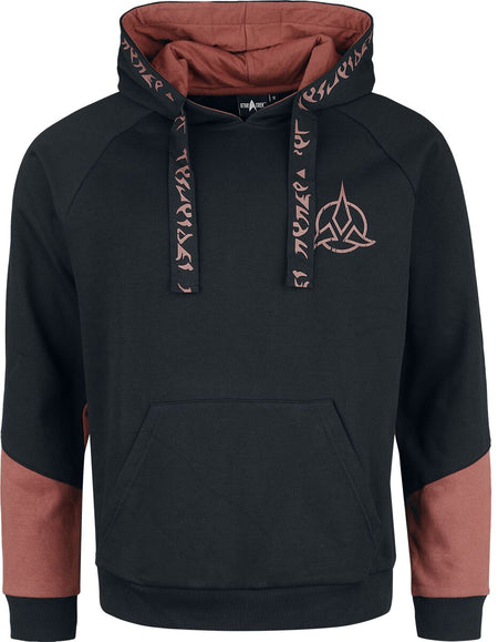 Sweat-shirt à capuche  de Star Trek - Klingon Empire - S à XXL - pour Homme - noir - Star Trek