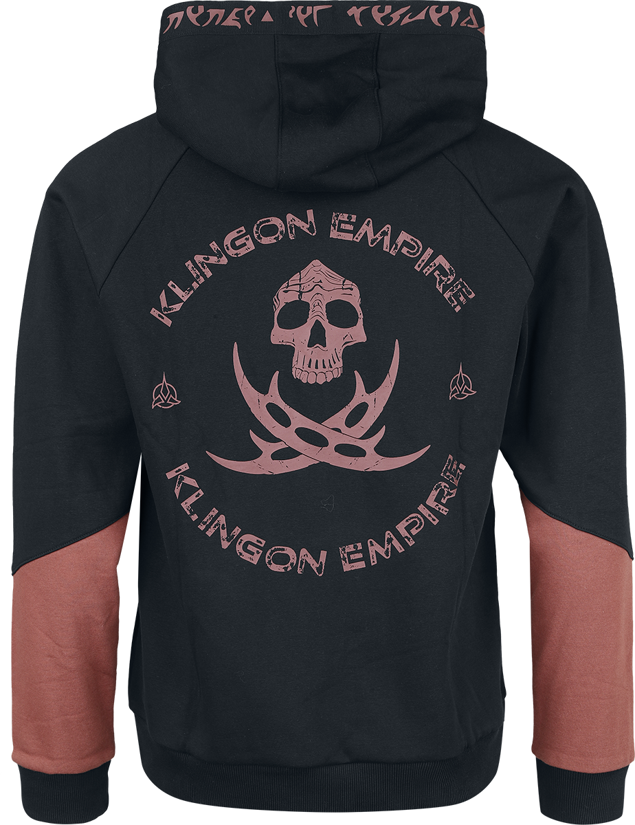 Sweat-shirt à capuche  de Star Trek - Klingon Empire - S à XXL - pour Homme - noir - Star Trek - View 2
