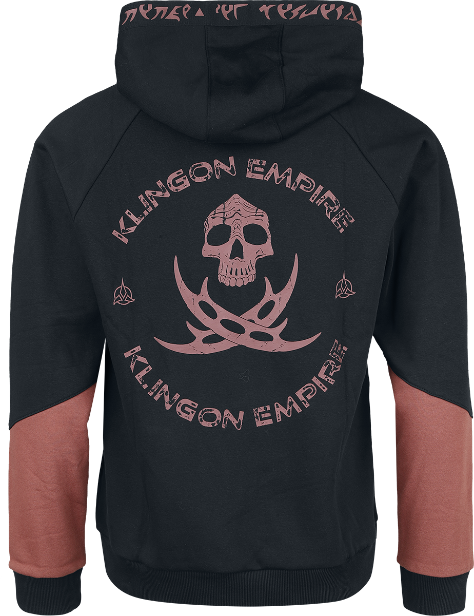 Sweat-shirt à capuche  de Star Trek - Klingon Empire - S à XXL - pour Homme - noir - Star Trek - View 2