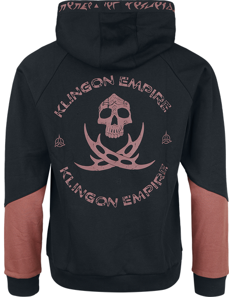 Sweat-shirt à capuche  de Star Trek - Klingon Empire - S à XXL - pour Homme - noir - Star Trek - View 2