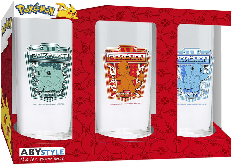 Lot de verres Gaming de Pokémon - pour Unisexe - transparent - Pokémon