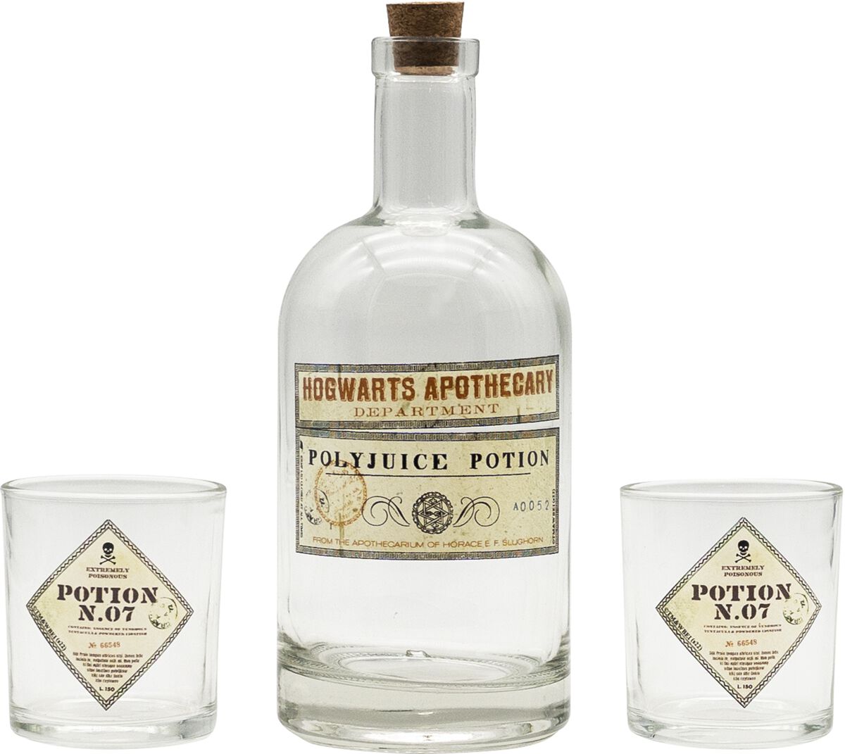 Lot de verres  de Harry Potter - Potion - Bouteille & Verres - pour Unisexe - multicolore - Harry Potter