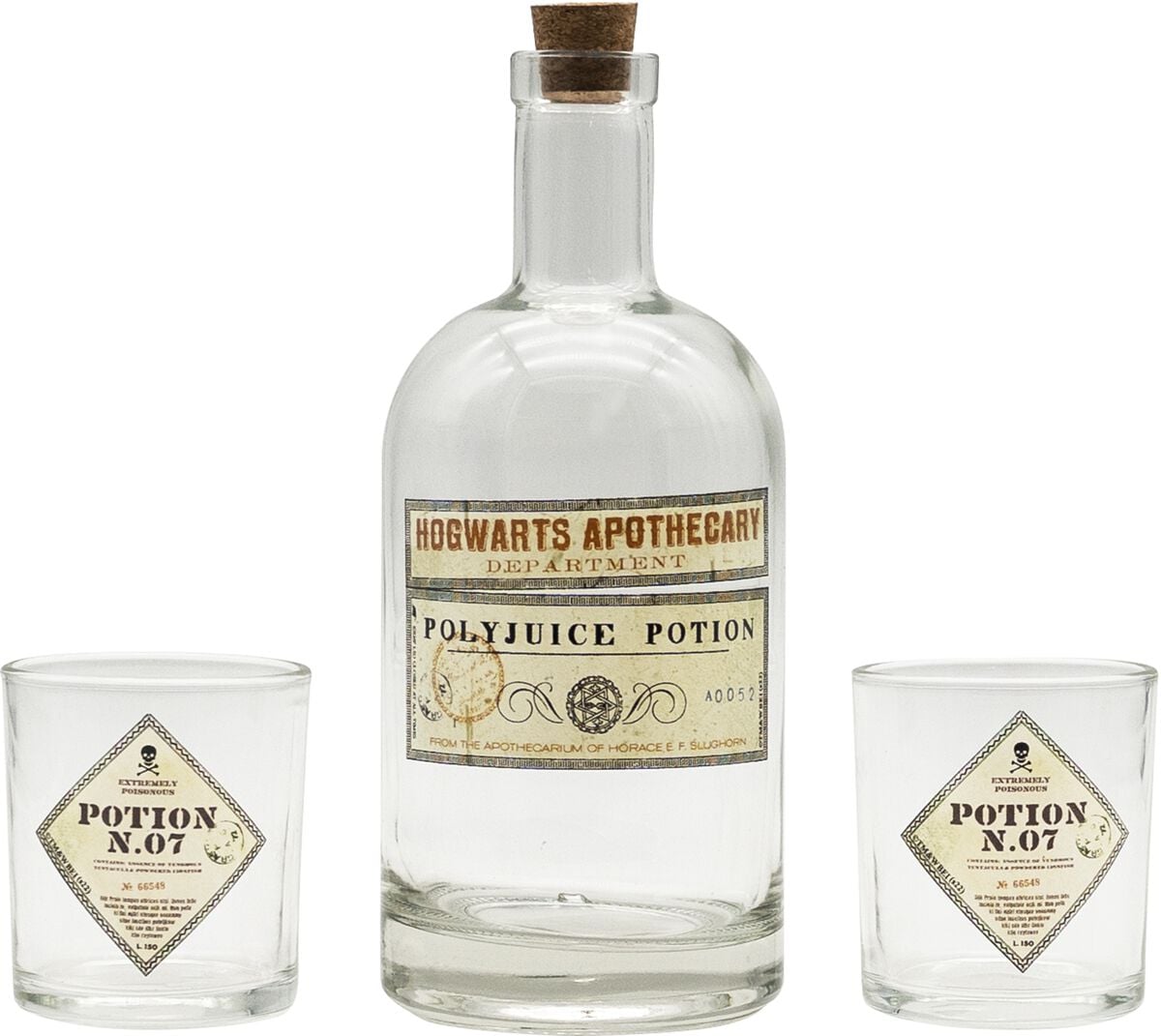 Lot de verres  de Harry Potter - Potion - Bouteille & Verres - pour Indifférent - multicolore - Harry Potter