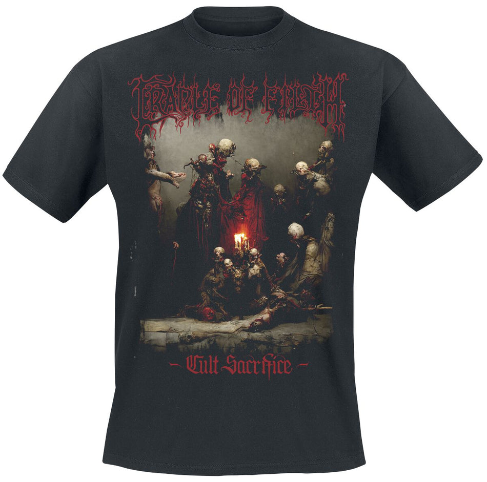 T-Shirt Manches courtes  de Cradle Of Filth - Cult Sacrifice - S à XXL - pour Homme - noir - Cradle Of Filth