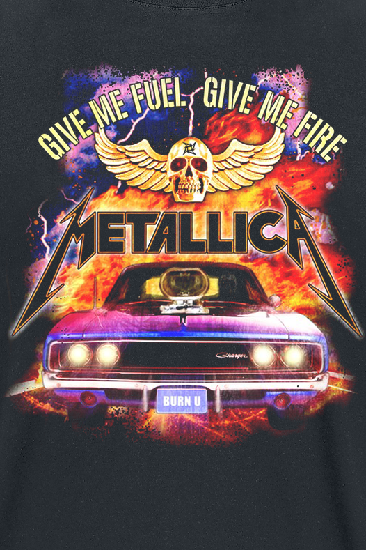T-Shirt Manches courtes  de Metallica - Give Me Fuel - S à XXL - pour Homme - noir - metallica - View 2