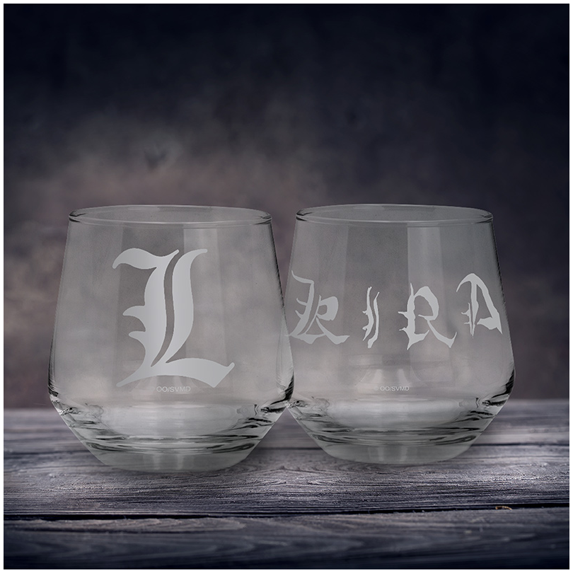 Lot de verres  de Death Note - Kira & L - pour Unisexe - transparent - Death Note - View 2