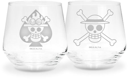 Lot de verres  de One Piece - Ruffy & Ace - pour Indifférent - transparent - One Piece