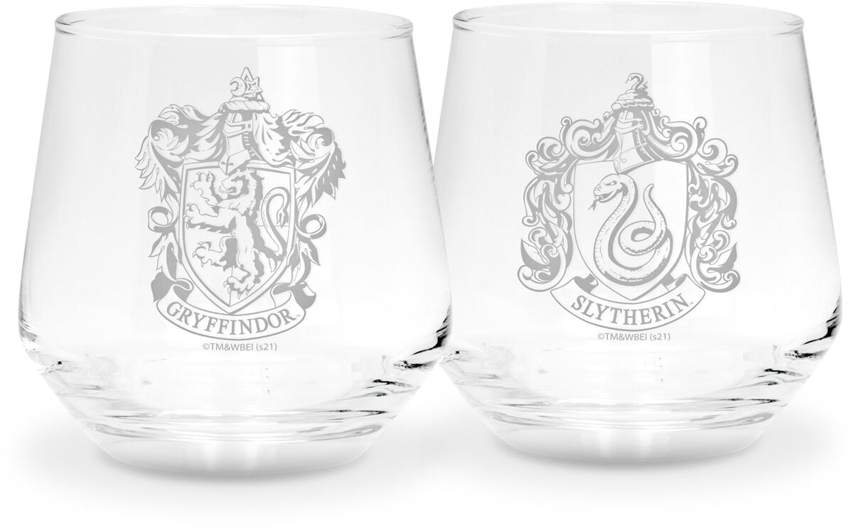 Lot de verres  de Harry Potter - Gryffindor & Slytherin - pour Unisexe - transparent - Harry Potter
