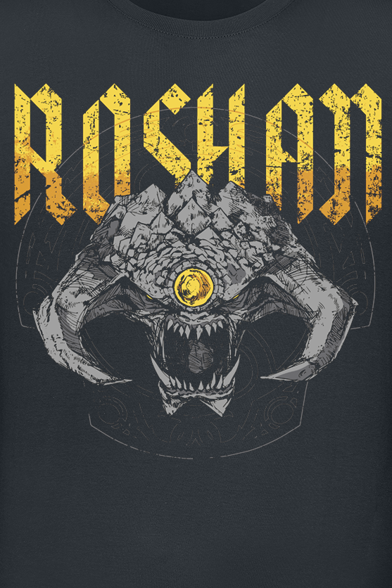 T-Shirt Manches courtes Gaming de DOTA 2 - Roshan - S à M - pour Homme - noir - DOTA 2 - View 2