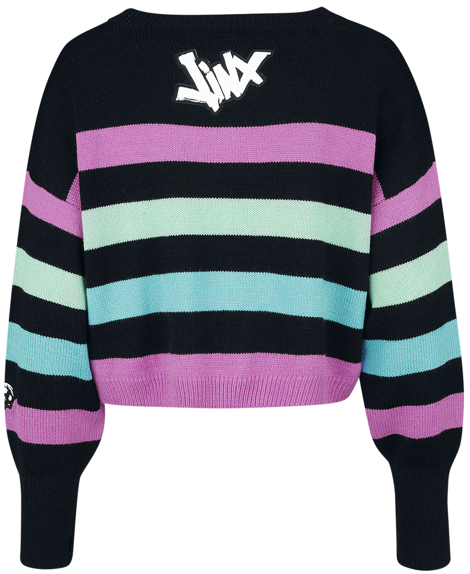 Pull tricoté Gaming de League of Legends - Arcane - Arcane - Jinx - S à XXL - pour Femme - multicolore - League Of Legends - View 2