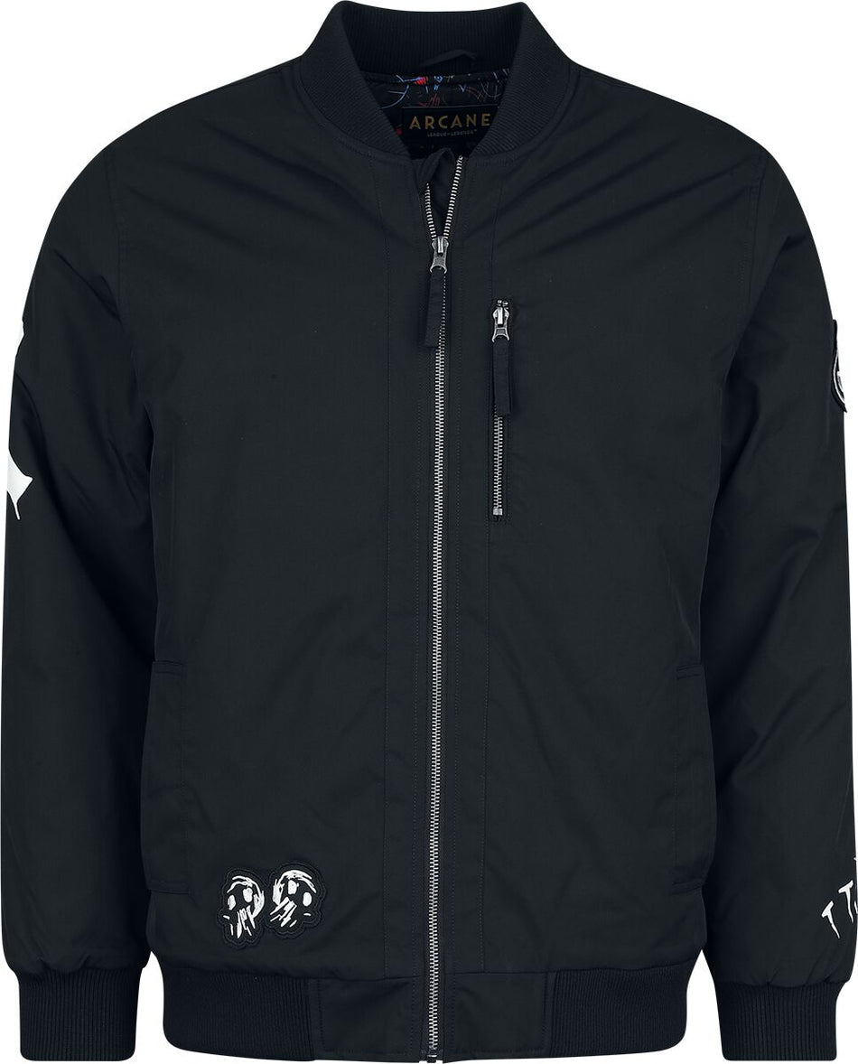 Bomber Gaming de League of Legends - Arcane - Arcane - Jinx - S à XXL - pour Homme - noir - League Of Legends