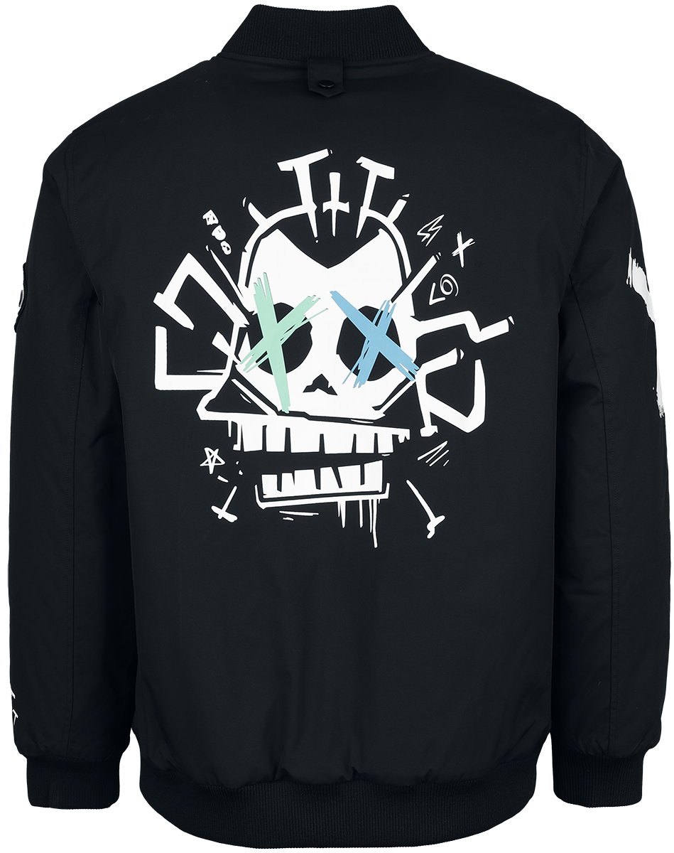 Bomber Gaming de League of Legends - Arcane - Arcane - Jinx - S à XXL - pour Homme - noir - League Of Legends - View 2