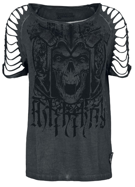 T-Shirt Manches courtes Gaming de Donjons & Dragons - Acererak - S à XXL - pour Femme - gris foncé - Donjons & Dragons