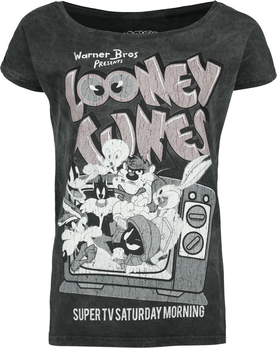 T-Shirt Manches courtes  de Looney Tunes - TV Show - L - pour Femme - multicolore - Looney Tunes