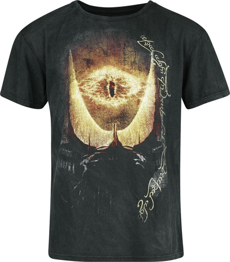 T-Shirt Manches courtes  de Le Seigneur Des Anneaux - Mordor - Ring - S à M - pour Homme - noir - Le Seigneur Des Anneaux