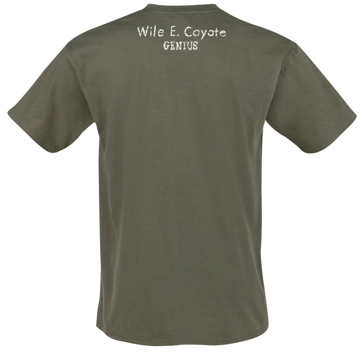 T-Shirt Manches courtes  de Looney Tunes - Coyote - Ouch - S à 3XL - pour Homme - olive - Looney Tunes - View 2