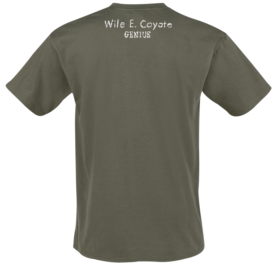 T-Shirt Manches courtes  de Looney Tunes - Coyote - Ouch - S à 3XL - pour Homme - olive - Looney Tunes - View 2