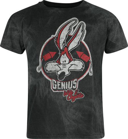 T-Shirt Manches courtes  de Looney Tunes - Coyote - Genius - S à 3XL - pour Homme - noir - Looney Tunes