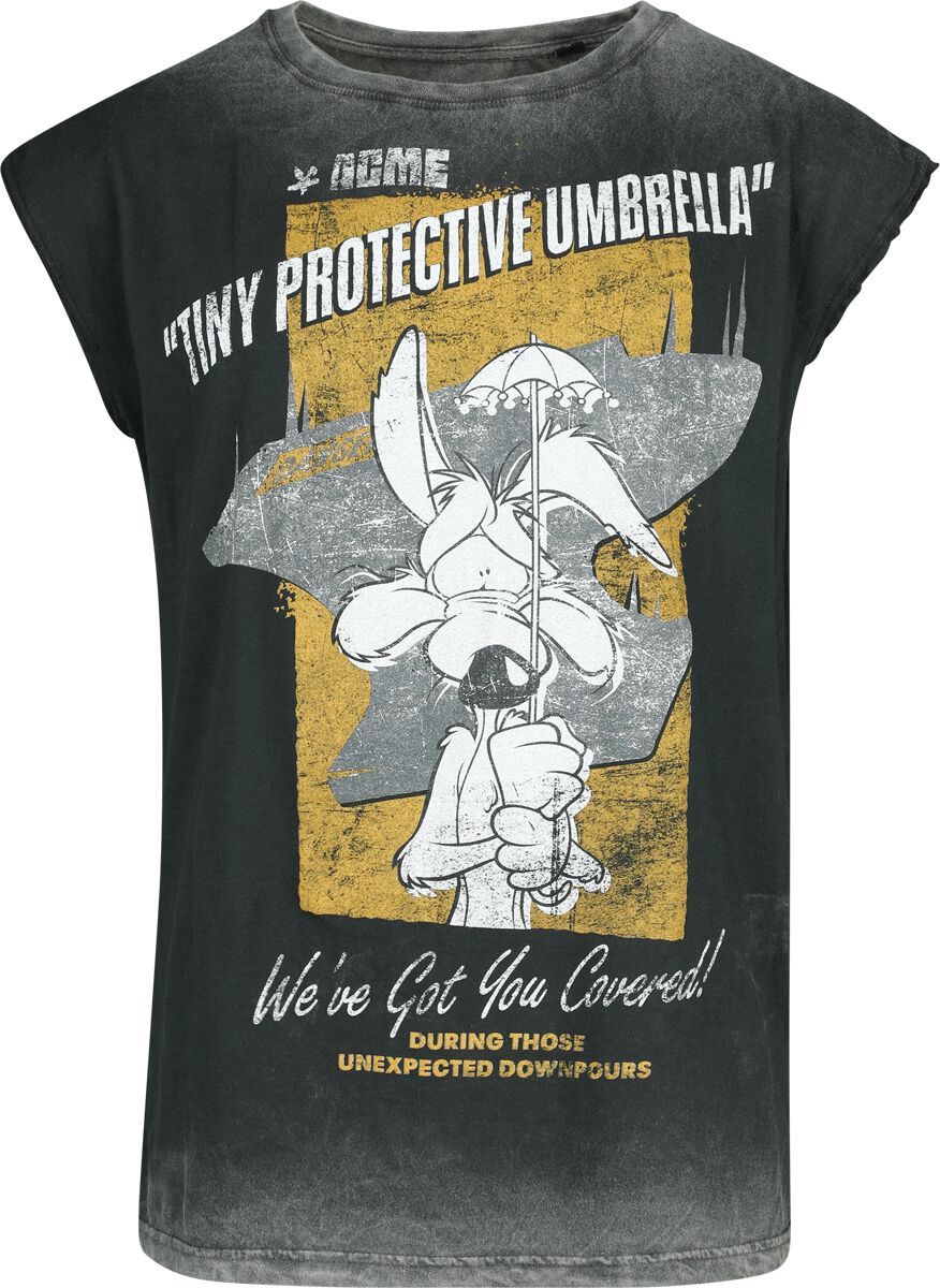 Débardeur  de Looney Tunes - Coyote - Tiny Protective Umbrella - S à M - pour Homme - multicolore - Looney Tunes