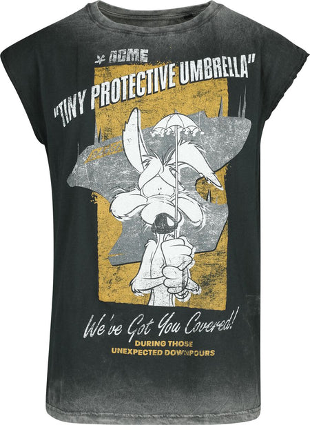 Débardeur  de Looney Tunes - Coyote - Tiny Protective Umbrella - S à M - pour Homme - multicolore - Looney Tunes