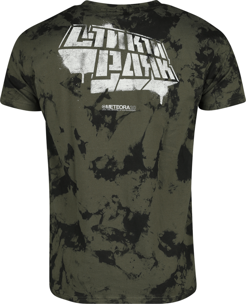 T-Shirt Manches courtes  de Linkin Park - Spray Collage - S à XXL - pour Homme - vert - Linkin Park - View 2