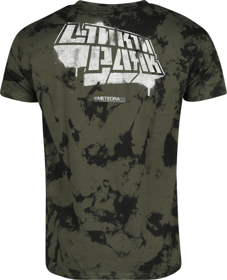 T-Shirt Manches courtes  de Linkin Park - Spray Collage - S à XXL - pour Homme - vert - Linkin Park - View 2
