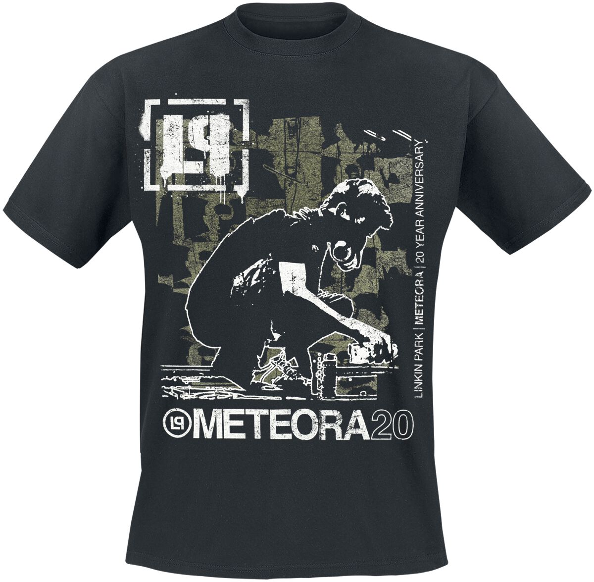T-Shirt Manches courtes  de Linkin Park - Drip Collage - S à XXL - pour Homme - noir - Linkin Park