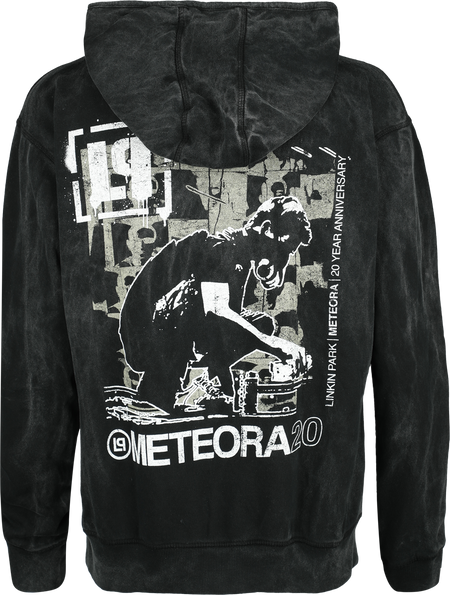 Sweat-shirt zippé à capuche  de Linkin Park - Meteora Spray - S à XXL - pour Femme - noir - Linkin Park - View 2