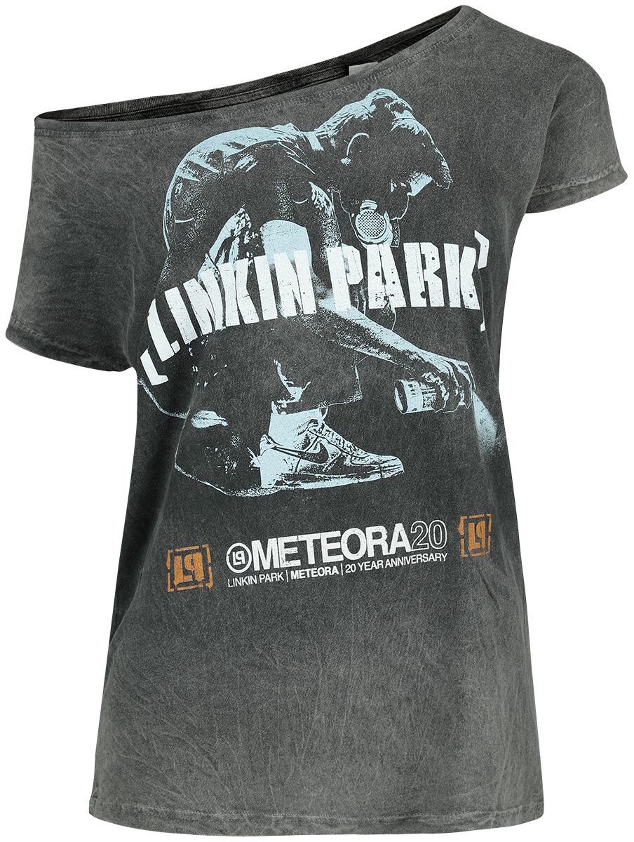 T-Shirt Manches courtes  de Linkin Park - Overlay - S à 4XL - pour Femme - gris - Linkin Park