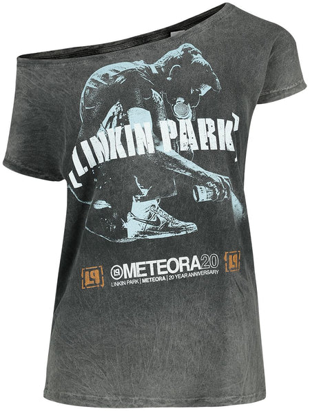 T-Shirt Manches courtes  de Linkin Park - Overlay - S à 4XL - pour Femme - gris - Linkin Park