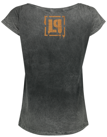 T-Shirt Manches courtes  de Linkin Park - Overlay - S à XXL - pour Femme - gris - Linkin Park - View 2