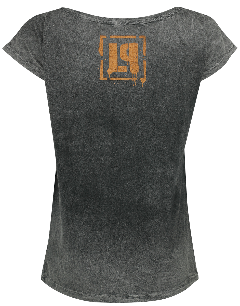 T-Shirt Manches courtes  de Linkin Park - Overlay - S à XXL - pour Femme - gris - Linkin Park - View 2