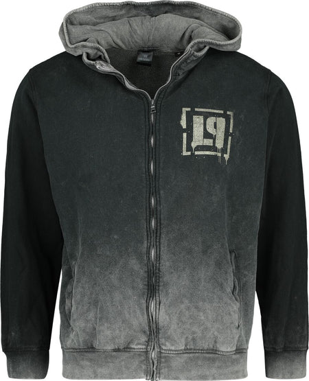 Sweat-shirt zippé à capuche  de Linkin Park - Meteora Spray - S à XXL - pour Homme - gris - Linkin Park
