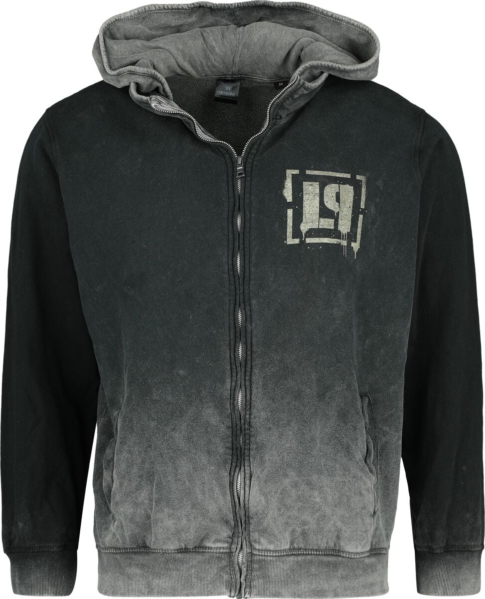 Sweat-shirt zippé à capuche  de Linkin Park - Meteora Spray - S à XXL - pour Homme - gris - Linkin Park