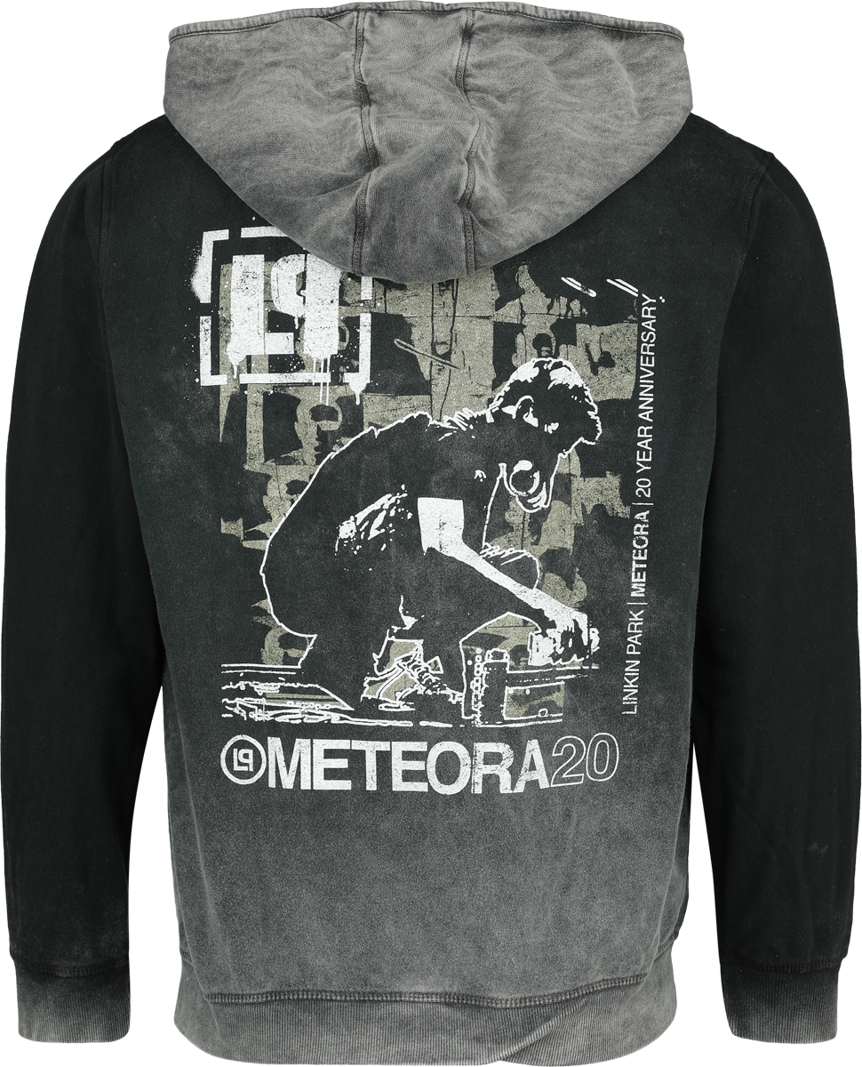 Sweat-shirt zippé à capuche  de Linkin Park - Meteora Spray - S à XXL - pour Homme - gris - Linkin Park - View 2