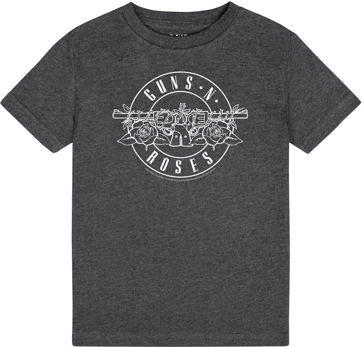 T-shirt  de Guns N' Roses - Metal-Kids - Bullet Outline - 164 - pour filles & garçonse - anthracite - Guns N' Roses
