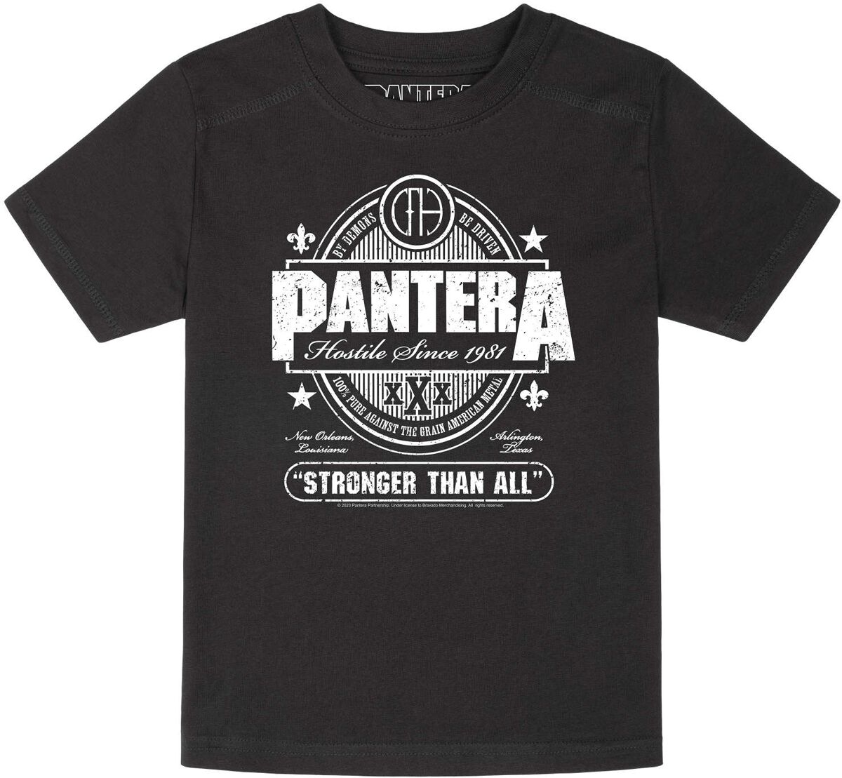 T-shirt  de Pantera - Metal-Kids - Stronger Than All - 128 à 164 - pour filles & garçonse - noir - Pantera