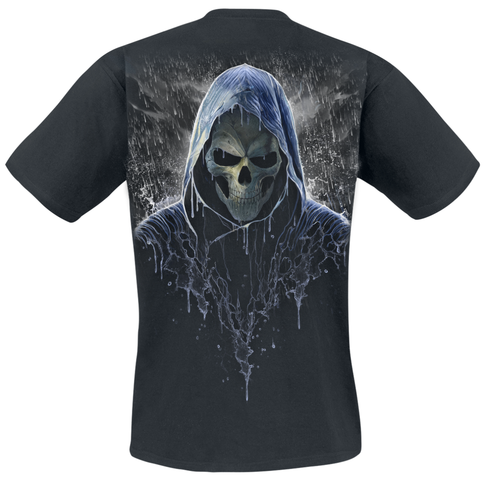 T-Shirt Manches courtes  de Spiral - Reaping in the rain - S à M - pour Homme - noir - Spiral - View 2